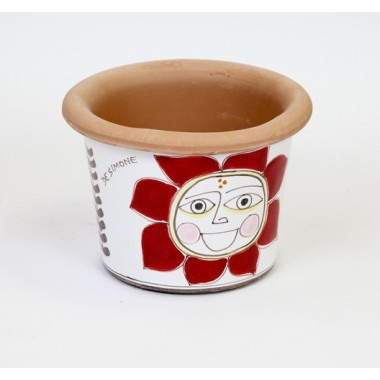 Vaso Portapianta sole ceramiche de simone Folk VSPT819FK Vaso Portapianta sole ceramiche de simone Folk VSPT819FK